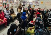 महिला सिपाही ने मिशन शक्ति पांच के बारे में दी जानकारी