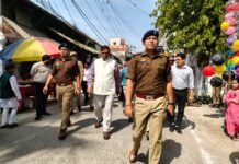 अलविदा जुमा की नमाज को लेकर चप्पे-चप्पे पर पुलिस रही तैनाती